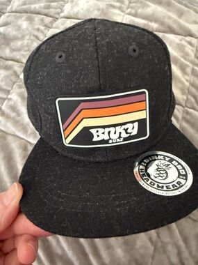 BNKY Surf Kids heather gray Logo Patch Cap